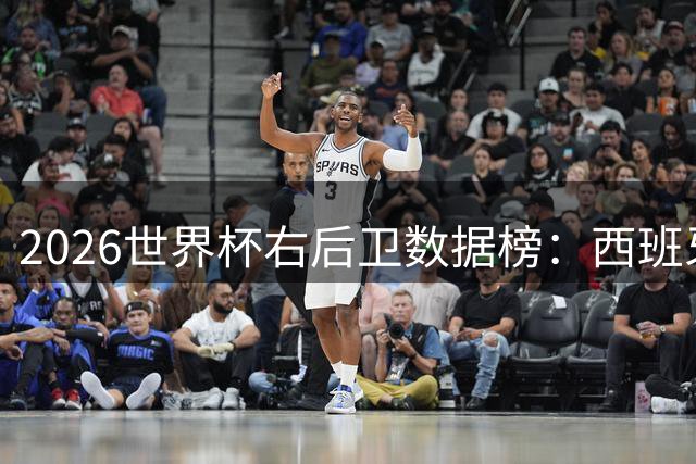 2026世界杯右后卫数据榜：西班牙飞翼波罗力压群雄登顶